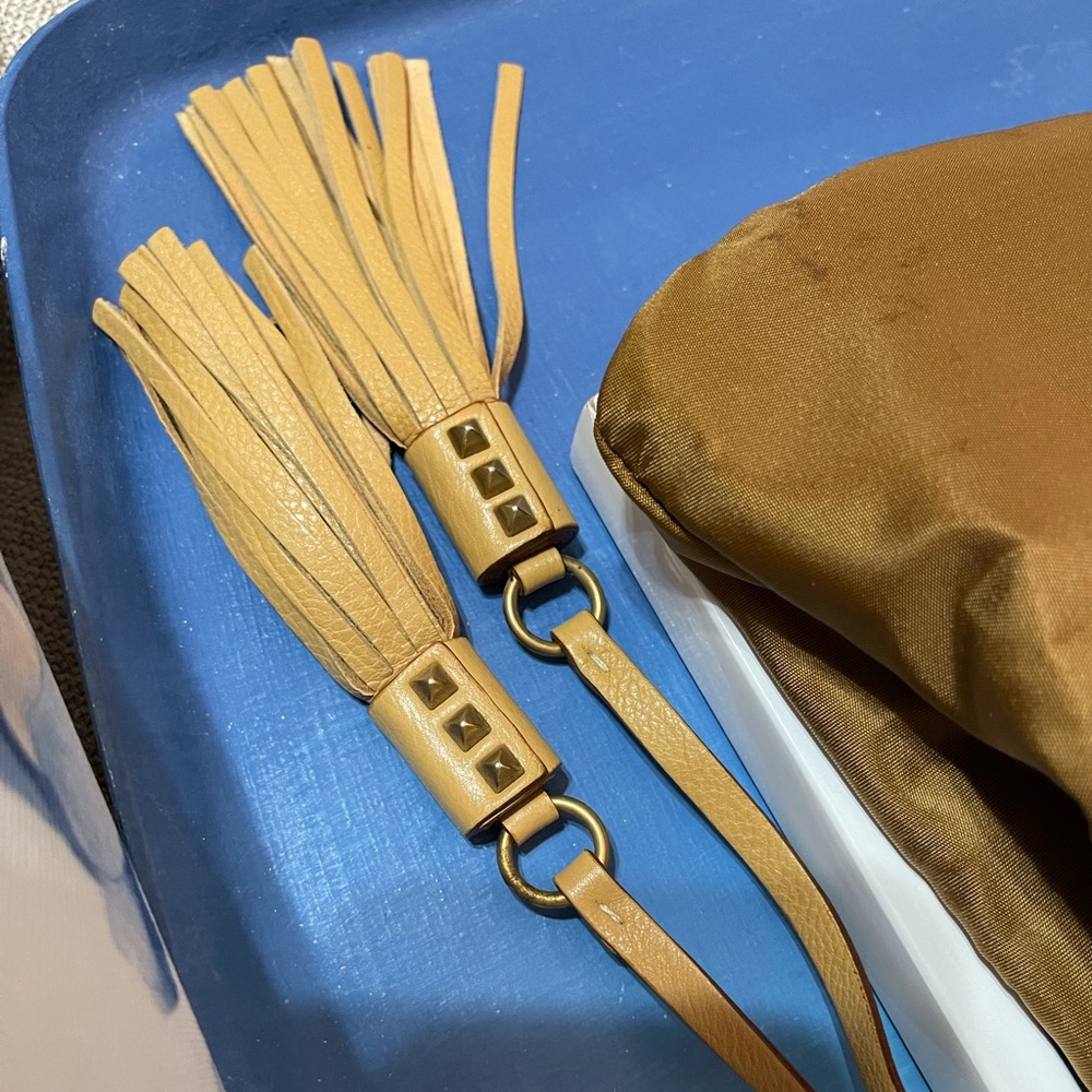 Prada Exotic Green & Brown Python Microfiber Bag - image 5